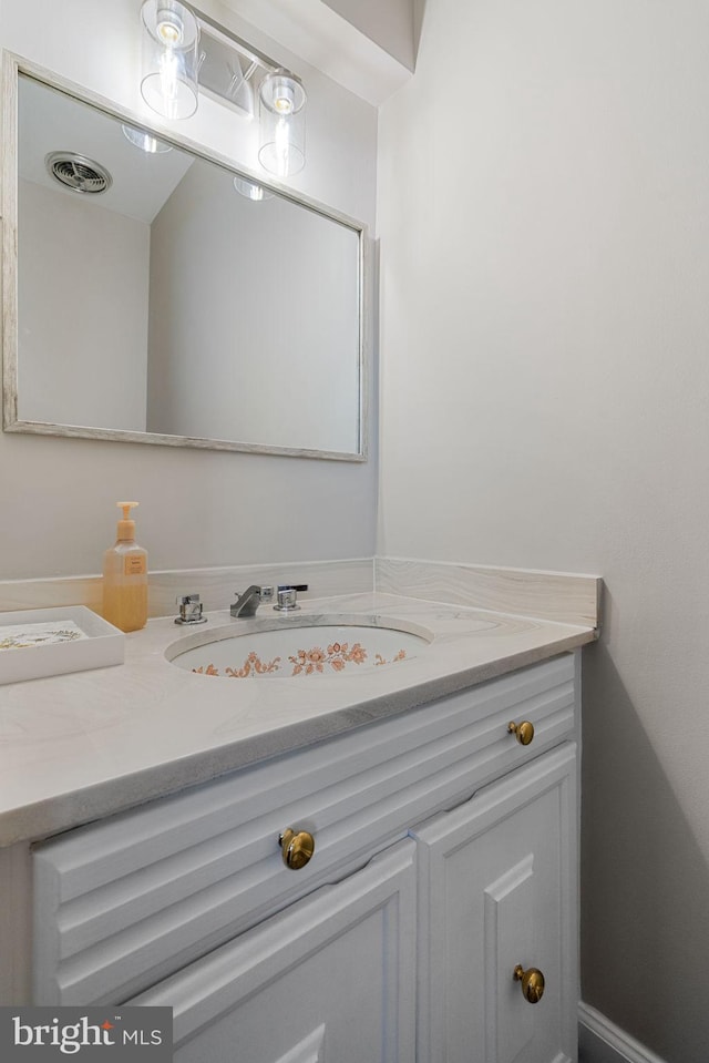 bathroom with vanity