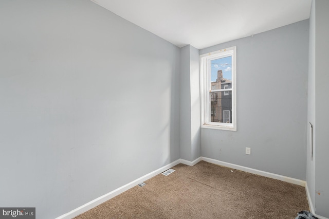 view of carpeted empty room