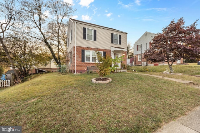 front of property with a front yard