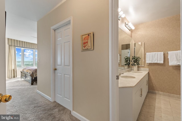 bathroom featuring vanity