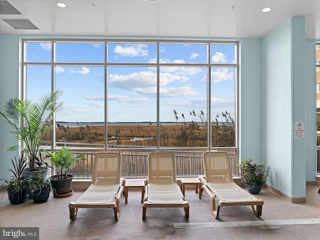 interior space with plenty of natural light