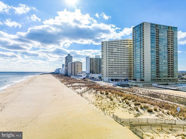 water view with a beach view