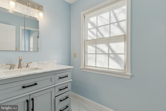 bathroom featuring vanity