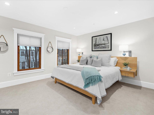 bedroom featuring carpet flooring