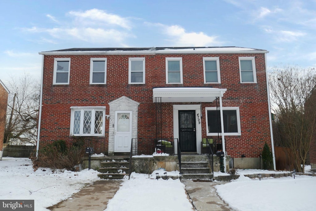 view of front of home