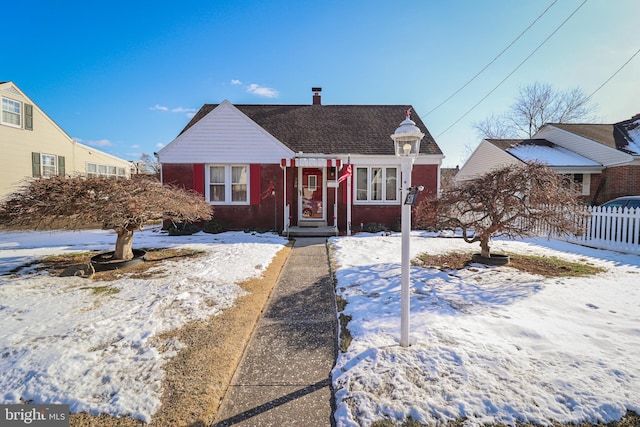 view of bungalow-style home