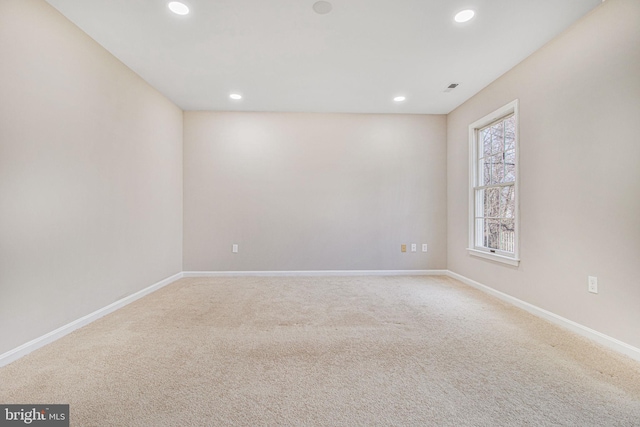 view of carpeted empty room