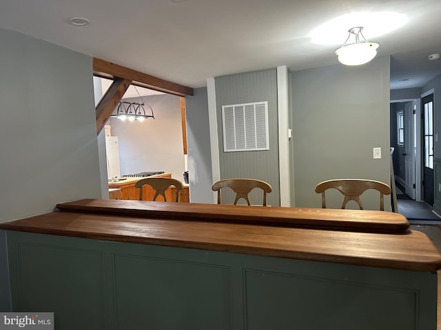 view of dining area