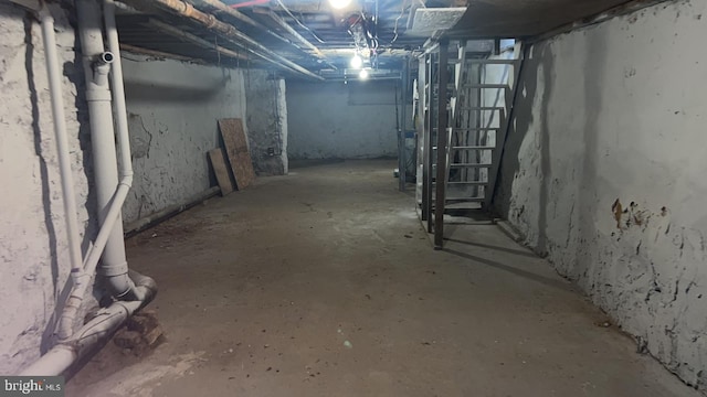 view of basement