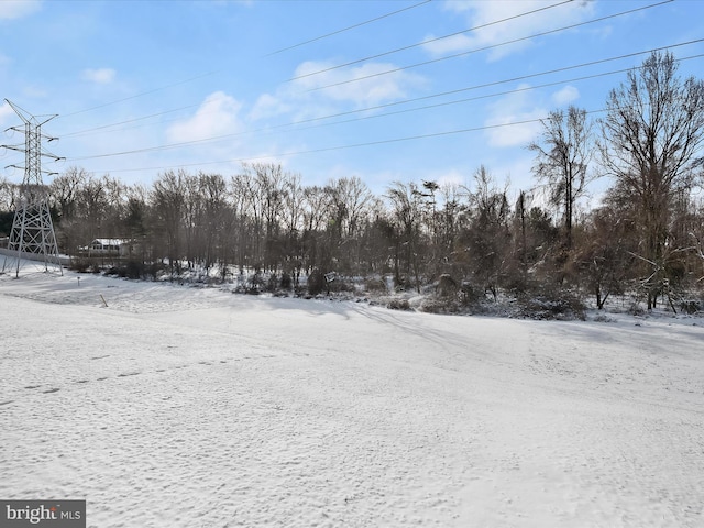 view of snowy yard