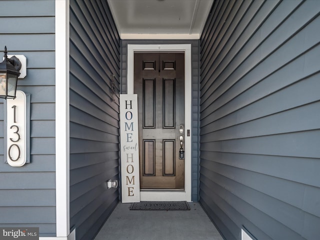 view of entrance to property