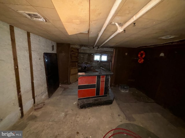 view of basement