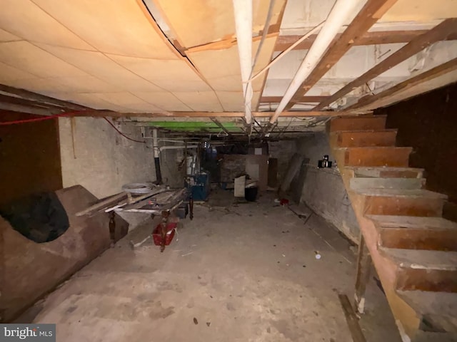 view of basement