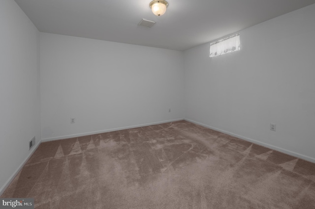 view of carpeted empty room