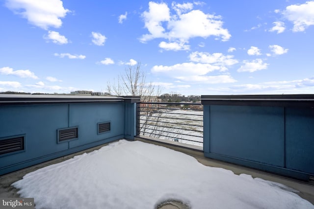 view of patio / terrace with a balcony