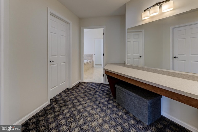 interior space featuring tile patterned floors