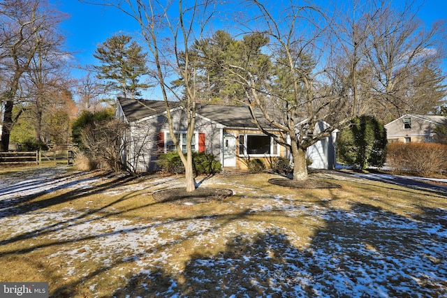 view of front of house