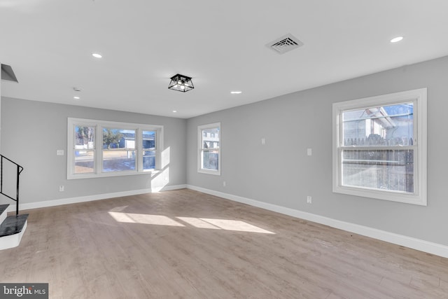 interior space featuring light hardwood / wood-style flooring