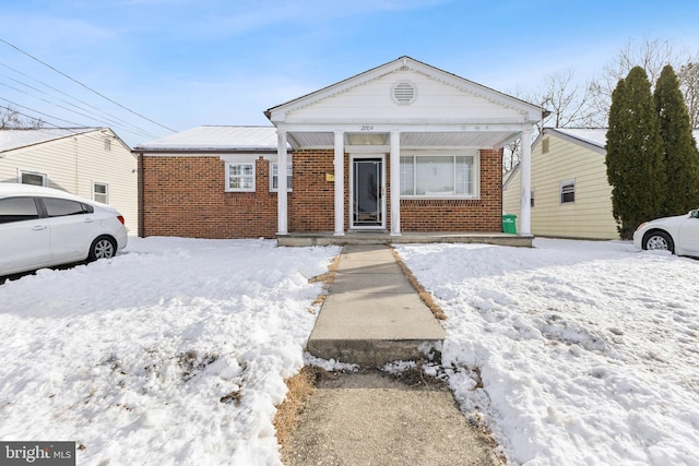 view of front of property