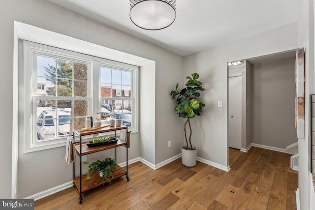 interior space featuring hardwood / wood-style floors