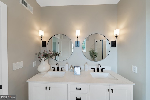 bathroom with vanity