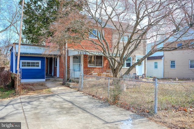 view of front of home