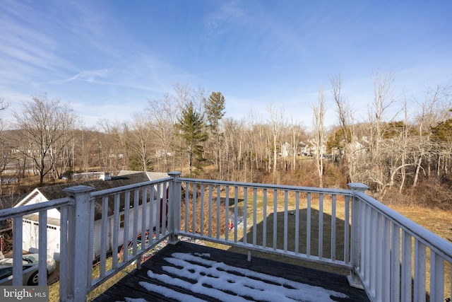 view of wooden terrace