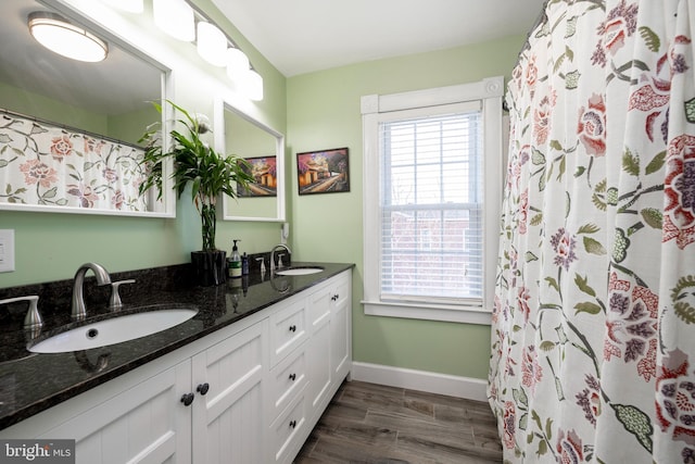 bathroom featuring vanity