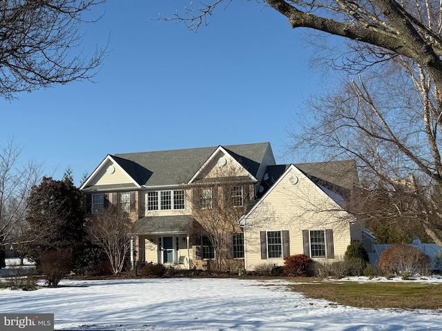 view of colonial home