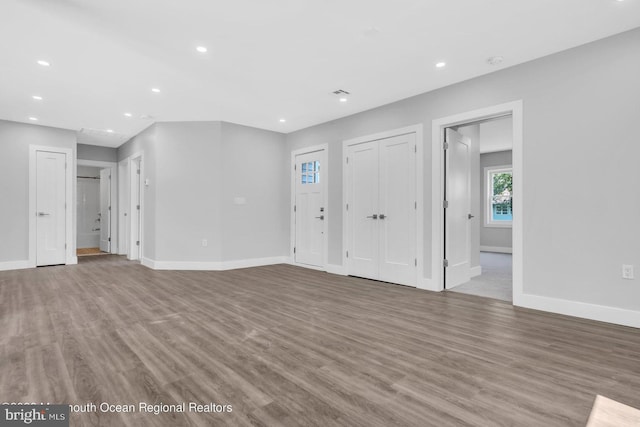 interior space with wood-type flooring