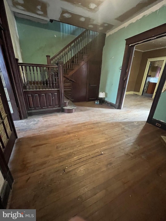 interior space with light wood-type flooring