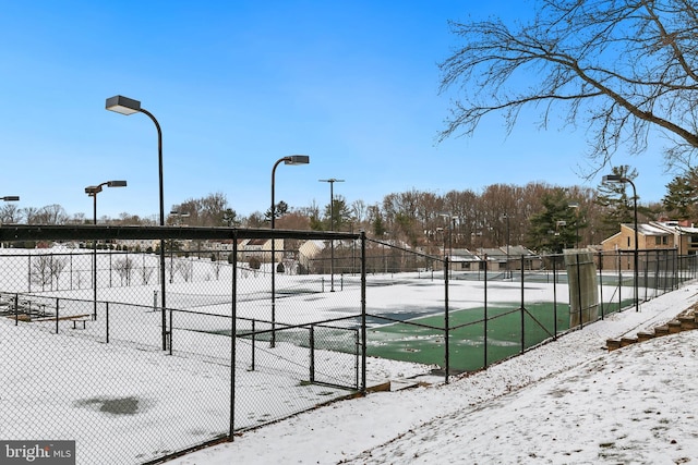 view of sport court