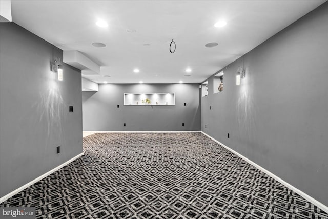 interior space with carpet floors