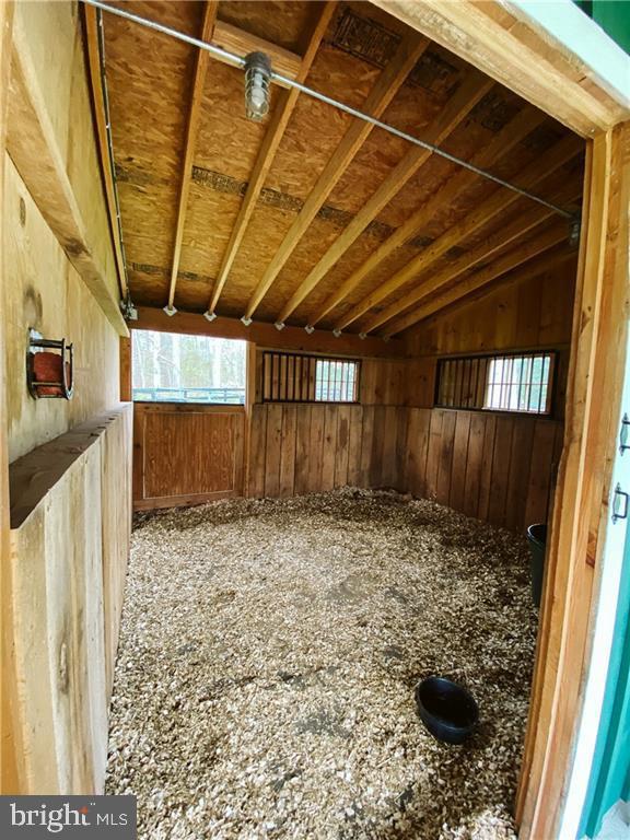 view of horse barn