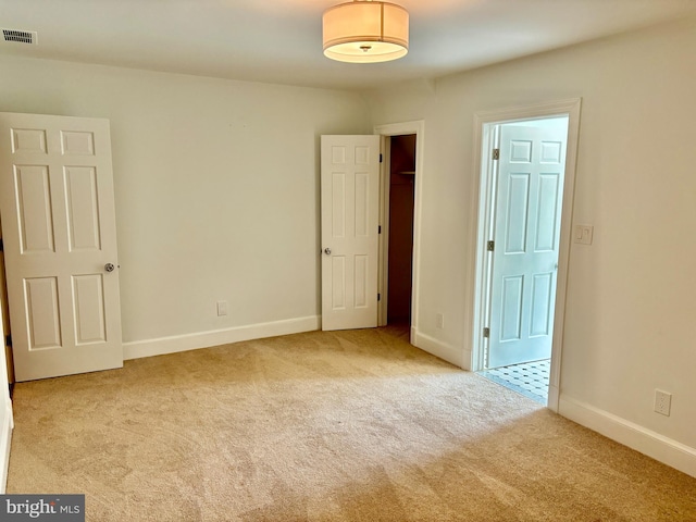 view of carpeted empty room