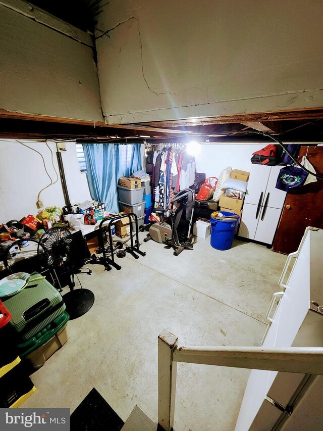 view of basement