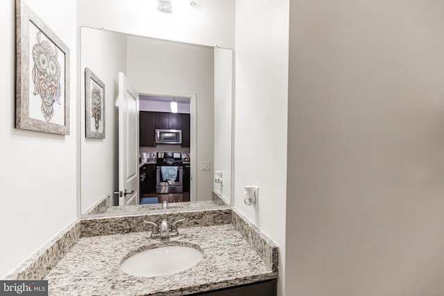 bathroom featuring vanity