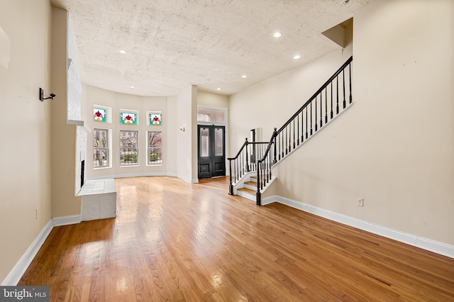 entryway featuring hardwood / wood-style flooring