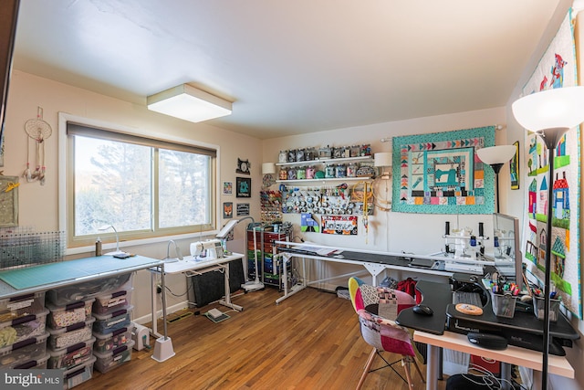 kitchen featuring hardwood / wood-style flooring