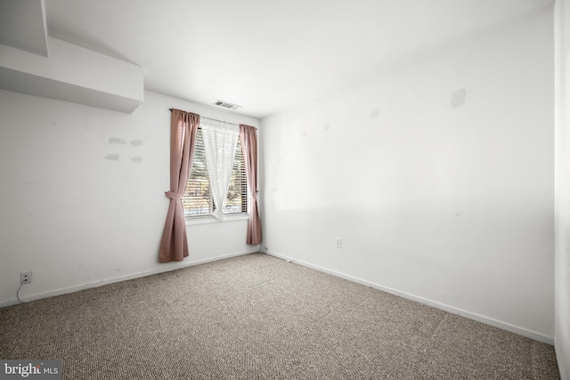 view of carpeted empty room