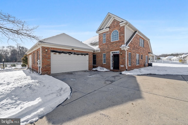 front facade featuring a garage