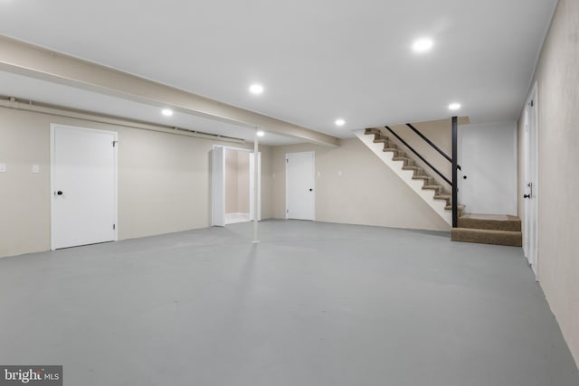 view of basement