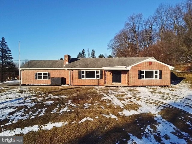 view of ranch-style home