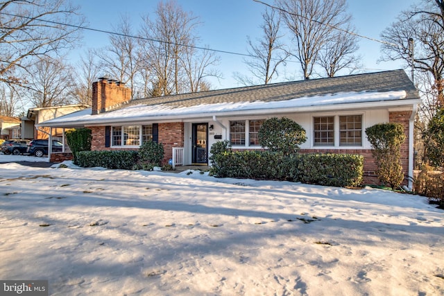 view of ranch-style house