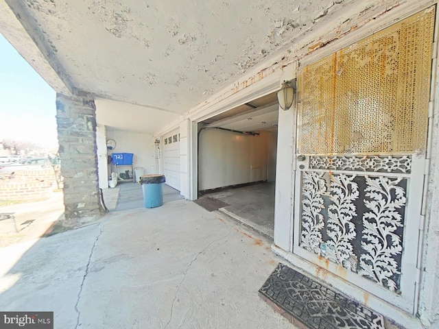 interior space with concrete flooring