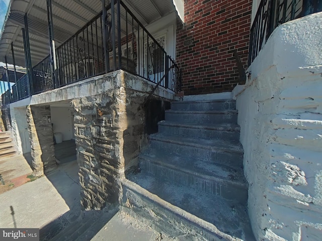 view of stairs