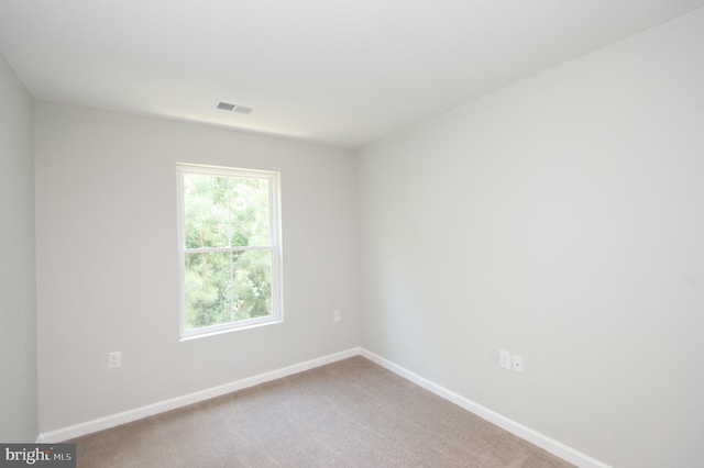 unfurnished room with carpet flooring