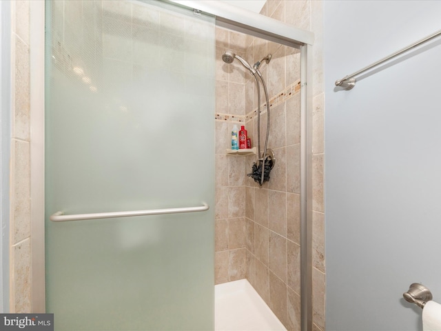 bathroom with walk in shower