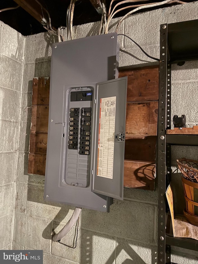 utility room featuring electric panel