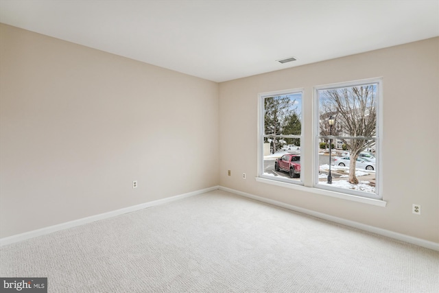 view of carpeted empty room